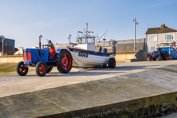 Redcar Fishing Boats: Redcar Seafront Picture Board by Tim Hill