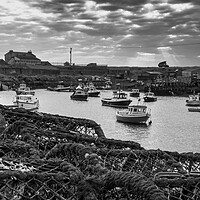 Buy canvas prints of Paddy's Hole Black and White, South Gare by Tim Hill