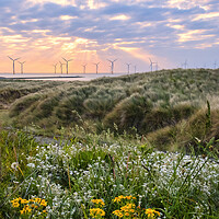 Buy canvas prints of South Gare Sunrise near Redcar by Tim Hill
