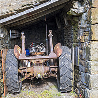 Buy canvas prints of Rusty Vintage Tractor: Muker Village Swaledale by Tim Hill