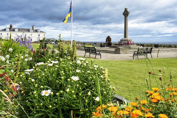 Seaham War Memorial and Seafront Picture Board by Tim Hill