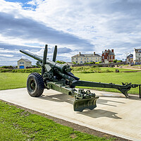 Buy canvas prints of Seaham Seafront: 5.5-Inch 1942 Howitzer by Tim Hill
