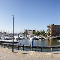 Buy canvas prints of Hull Marina from Murdoch's Connection Bridge by Tim Hill