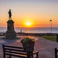 Buy canvas prints of Captain Cook Statue Whitby by Tim Hill