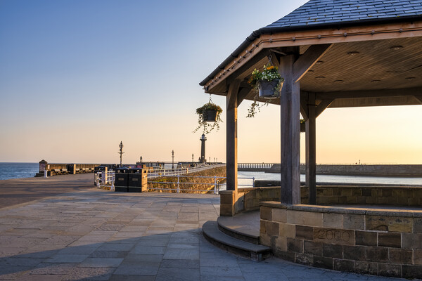 Whitby Bandstand North Yorkshire Picture Board by Tim Hill