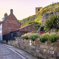 Buy canvas prints of  Henrietta Street Whitby 199 Steps by Tim Hill