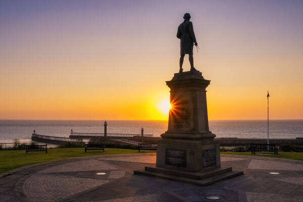 Whitby Sunrise Yorkshire Coast Picture Board by Tim Hill