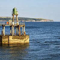 Buy canvas prints of Whitby Pier Fishing, Yorkshire Coast by Tim Hill