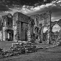 Buy canvas prints of Easby Abbey North Yorkshire by Tim Hill