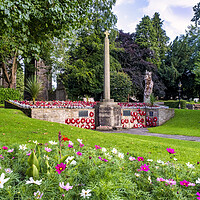 Buy canvas prints of Friary Gardens War Memorial Richmond by Tim Hill
