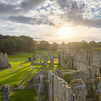 Buy canvas prints of Easby Abbey Sunrise, Richmond, North Yorkshire by Tim Hill