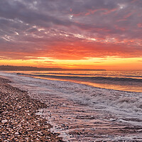 Buy canvas prints of Bridlington North Beach Sunrise by Tim Hill