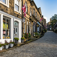 Buy canvas prints of Haworth Main Street, West Yorkshire by Tim Hill