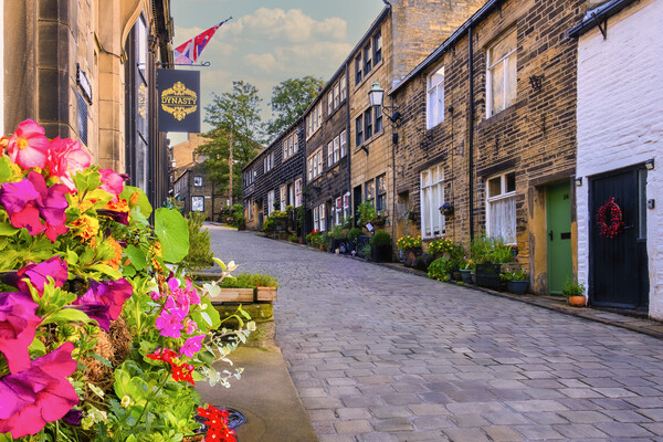 Haworth Main Street in Summertime Picture Board by Tim Hill