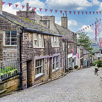 Buy canvas prints of Haworth Main Street West Yorkshire by Tim Hill