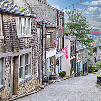 Buy canvas prints of Haworth Main Street West Yorkshire by Tim Hill