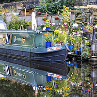 Buy canvas prints of Hebden Bridge Rochdale Canal Life by Tim Hill