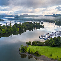 Buy canvas prints of Mist over Lake Windermere by Tim Hill