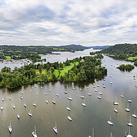 Buy canvas prints of Lake Windermere Panorama by Tim Hill