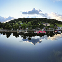 Buy canvas prints of Ambleside Reflections Lake Windermere by Tim Hill