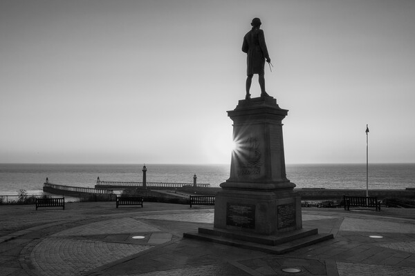 Whitby Black and White Picture Board by Tim Hill