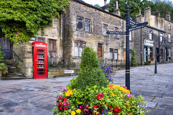 Haworth Main Street West Yorkshire Picture Board by Tim Hill