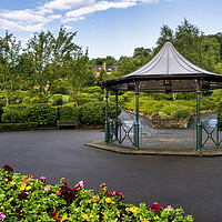 Buy canvas prints of Haworth Central Park Bandstand by Tim Hill