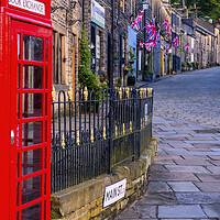 Buy canvas prints of Haworth Main Street: Bronte Country by Tim Hill