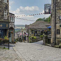Buy canvas prints of Haworth Main Street Panoramic by Tim Hill