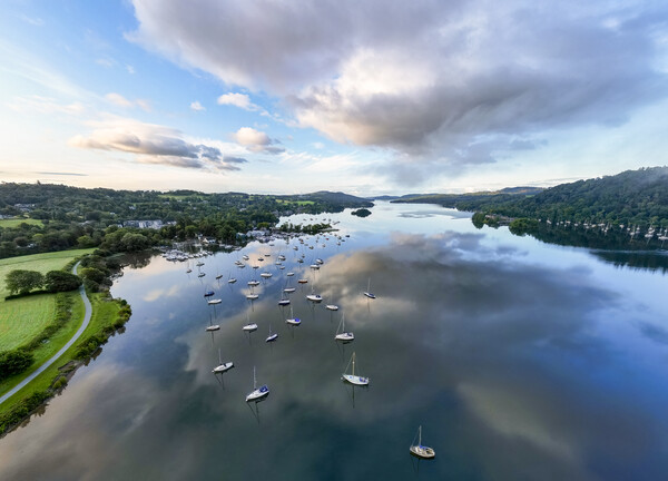 Lake Windermere Landscape Picture Board by Tim Hill