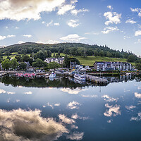 Buy canvas prints of Ambleside Waterfront: Lake Windermere by Tim Hill