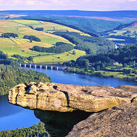 Buy canvas prints of Ladybower from Bamford Edge, Peak District by Tim Hill