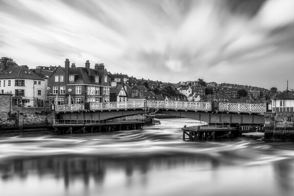 Whitby Swing Bridge Picture Board by Tim Hill