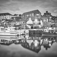 Buy canvas prints of Seahouses Black and White by Tim Hill