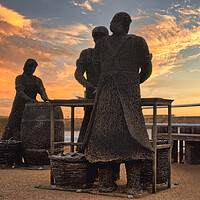 Buy canvas prints of Whitby Herring Girls by Tim Hill