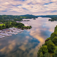 Buy canvas prints of Lake Windermere Reflections: Bowness on Windermere by Tim Hill
