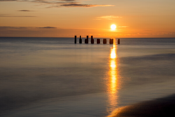 Hartlepool Sunrise near Steetley Pier Picture Board by Tim Hill