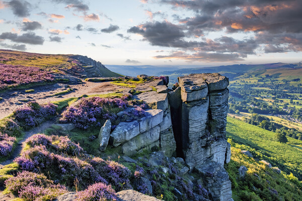 Bamford Edge Derbyshire Peak District Picture Board by Tim Hill