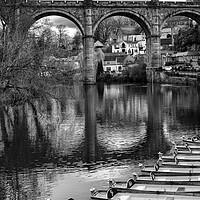 Buy canvas prints of Knaresborough Black and White by Tim Hill