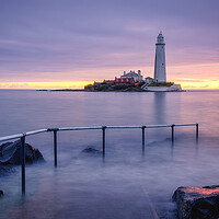 Buy canvas prints of St Mary's Lighthouse Whitley Bay by Tim Hill
