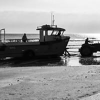 Buy canvas prints of Redcar Black and White by Tim Hill