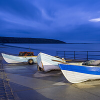Buy canvas prints of Filey Cobble Boat Ramp at Blue Hour by Tim Hill