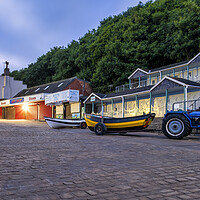 Buy canvas prints of Filey Cobble Boat Ramp at Daybreak by Tim Hill