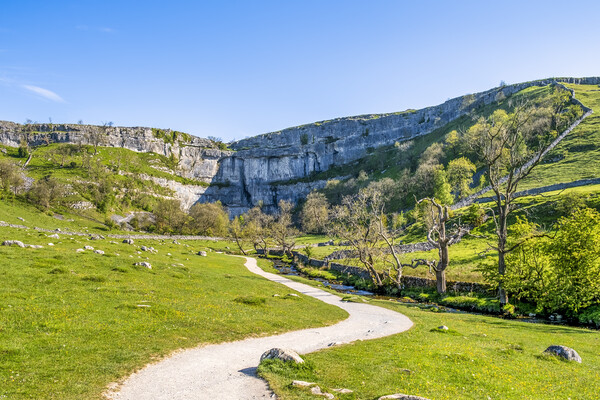 Malham Cove and Malham beck: Yorkshire Dales Picture Board by Tim Hill