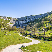 Buy canvas prints of Malham Cove and Malham beck: Yorkshire Dales by Tim Hill