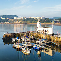 Buy canvas prints of Scarborough Lighthouse North Yorkshire Coast by Tim Hill