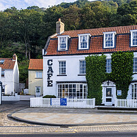 Buy canvas prints of Scarborough Seafront Ivy House Cafe by Tim Hill