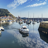 Buy canvas prints of Scarborough Marina North Yorkshire by Tim Hill
