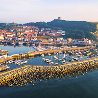 Buy canvas prints of Scarborough in the summertime from Above by Tim Hill