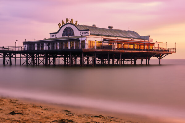 Cleethorpes Pier Long Exposure Picture Board by Tim Hill